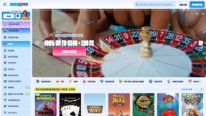 Onlyspins Casino Hjemmeside