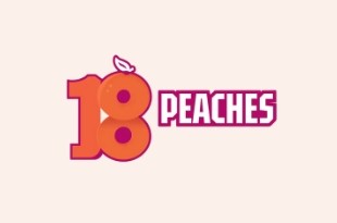 18Peaches logo