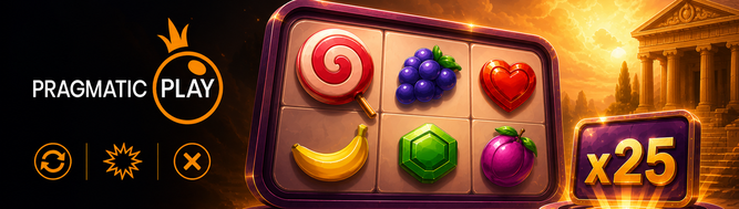 Pragmatic Play slot-mekanikker forklart: tumble-system med kaskadegevinster, scatter-trigger ved 4+ symboler for free spins, akkumulerende multiplikatorer, og Bonus Buy til 100x innsats.