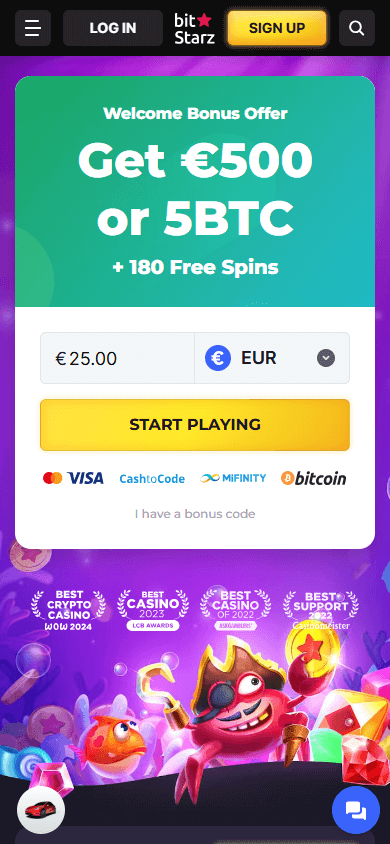 BitStarz Casino mobil hjemmeside