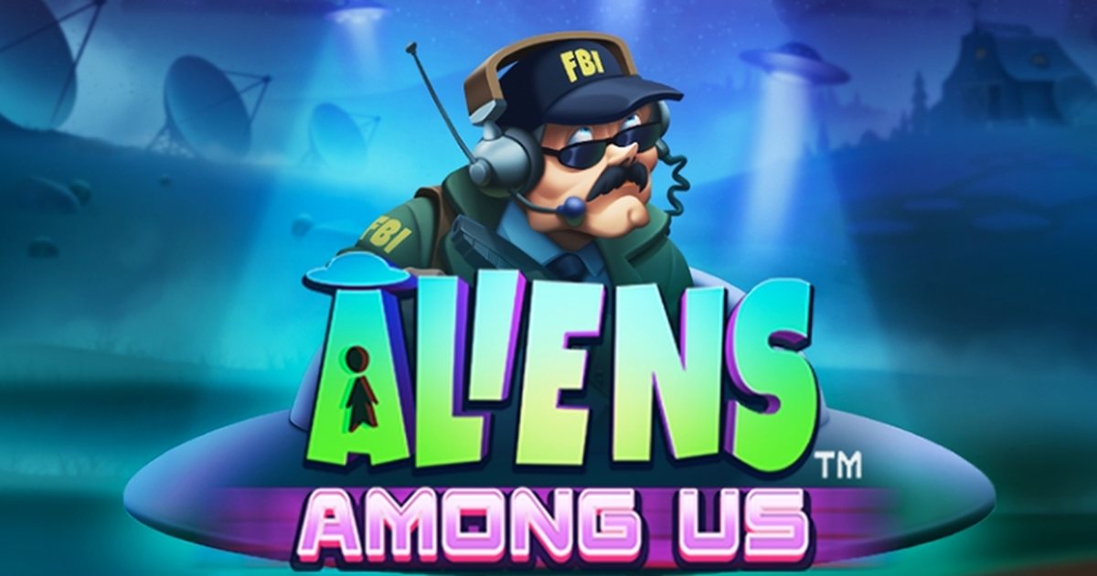 Aliens Among Us logo fra Hacksaw Gaming