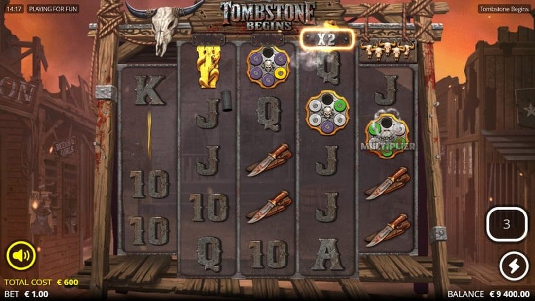 Tombstone Begins gratisspinn med multiplikator