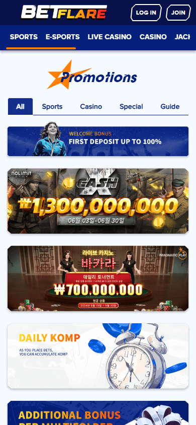 Betflare Casino mobil kampanjer