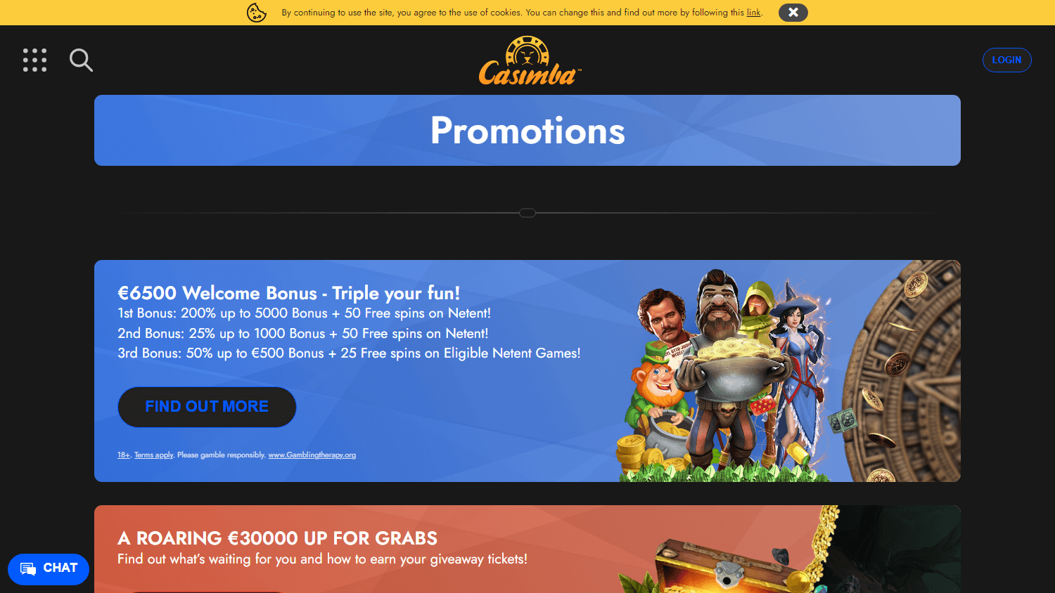 Casimba Casino kampanjer