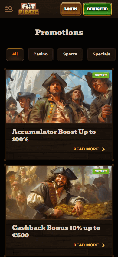 FatPirate Casino mobil kampanjer