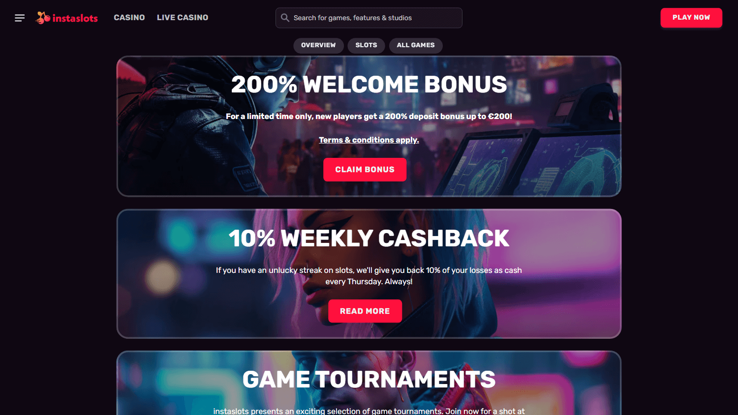 Instaslots Casino kampanjer