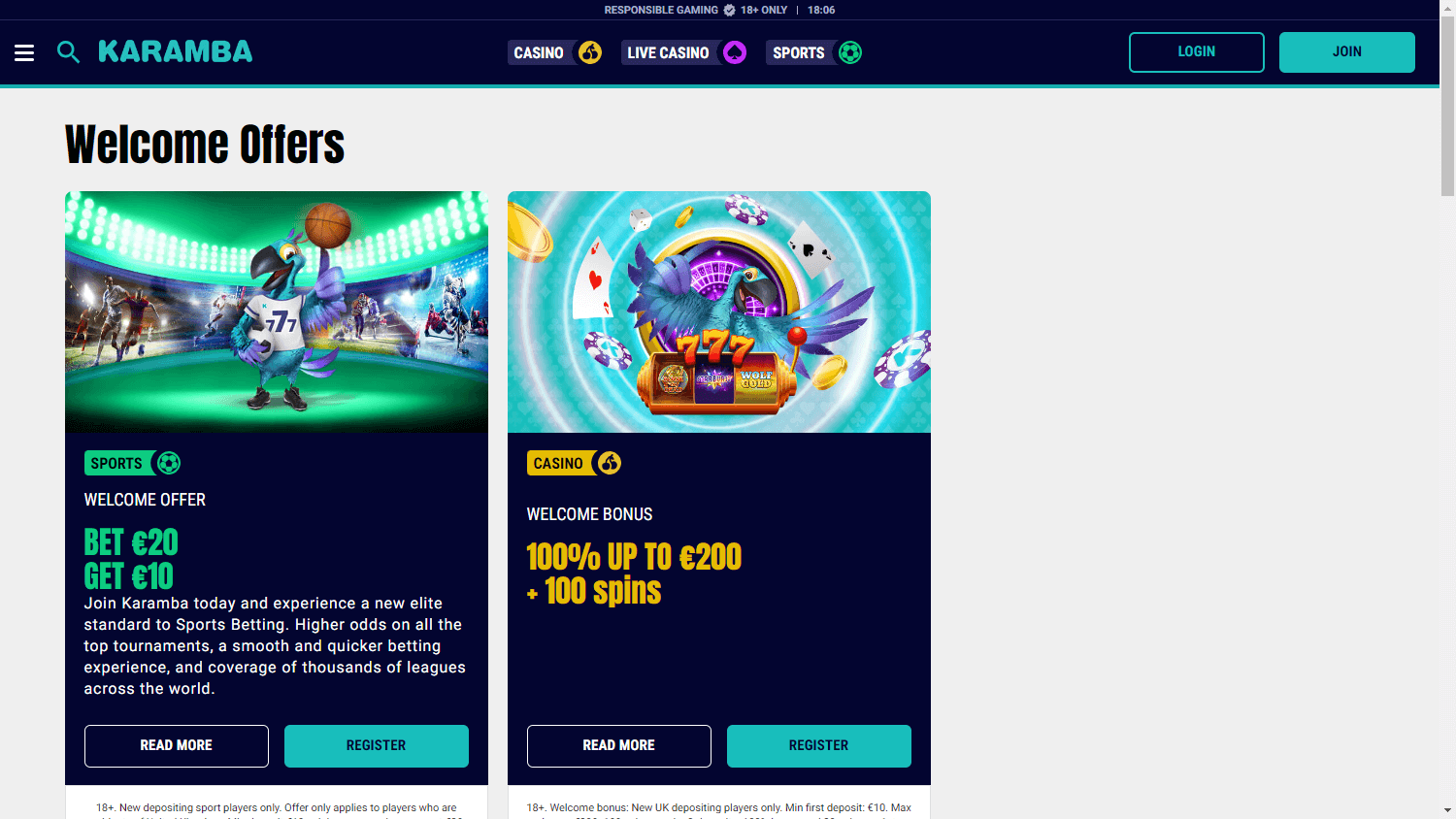 Karamba Casino kampanjer