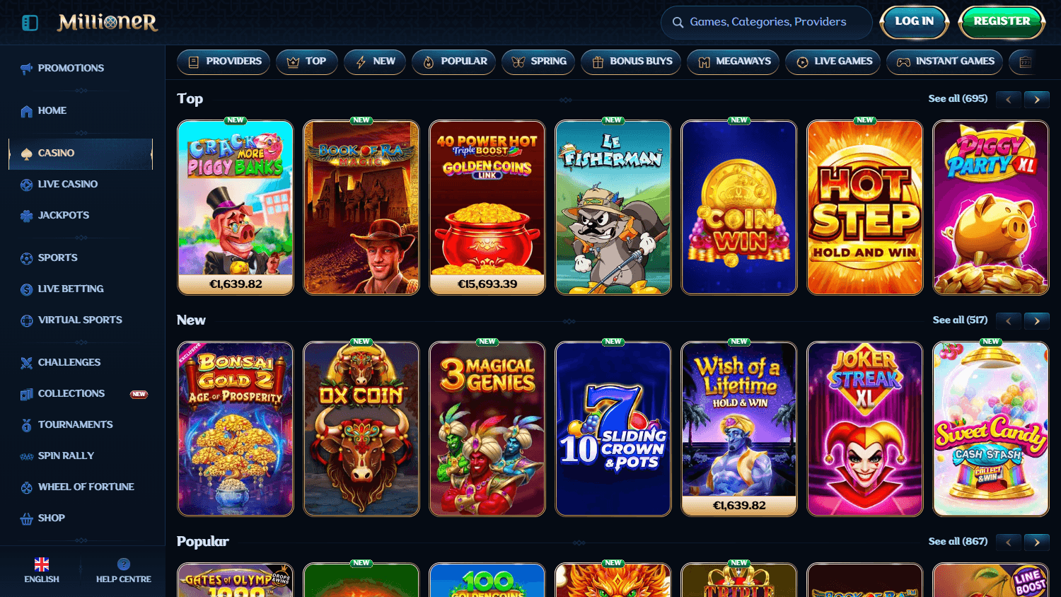 Millioner Casino spillutvalg