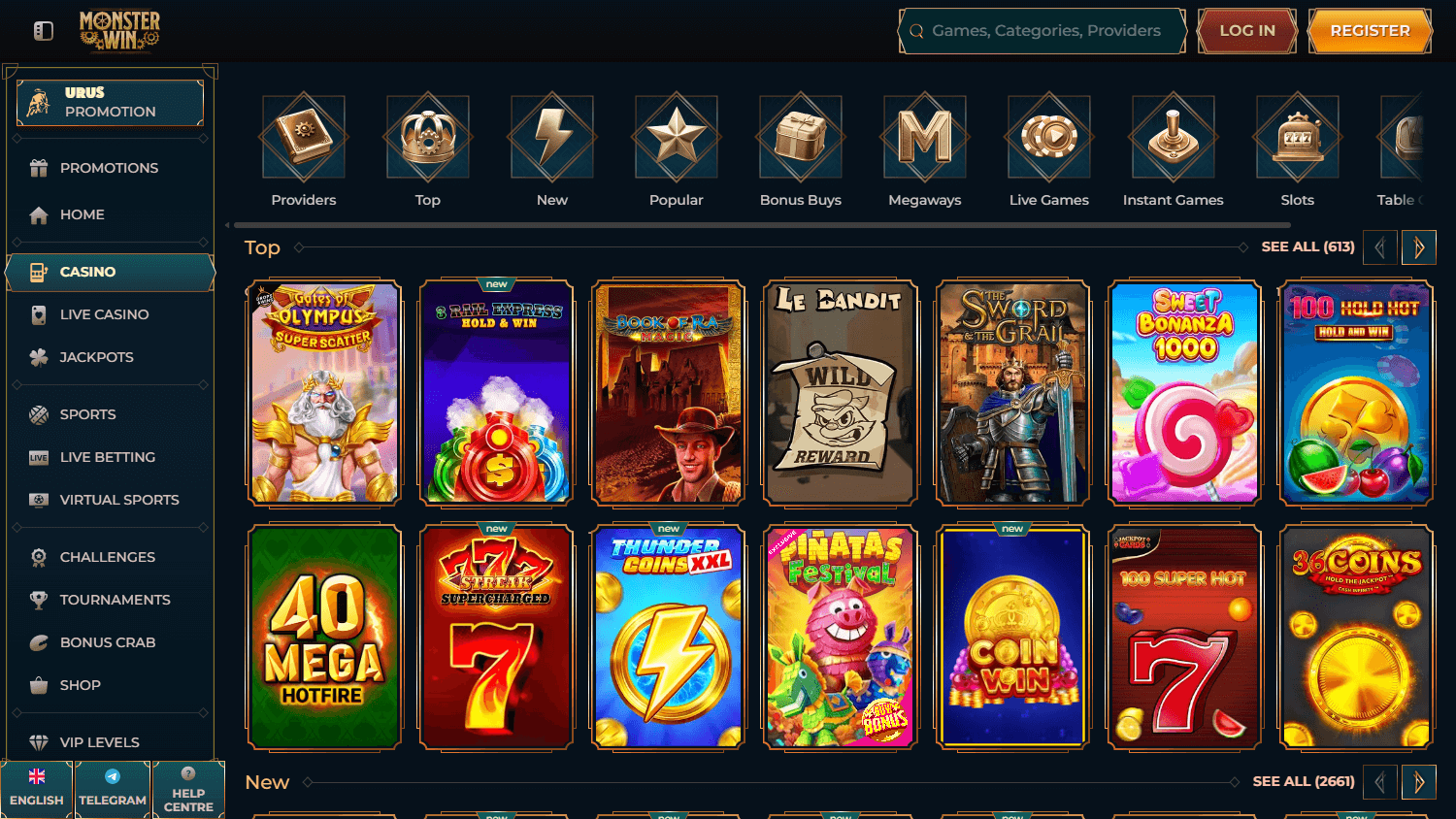 MonsterWin spillutvalg