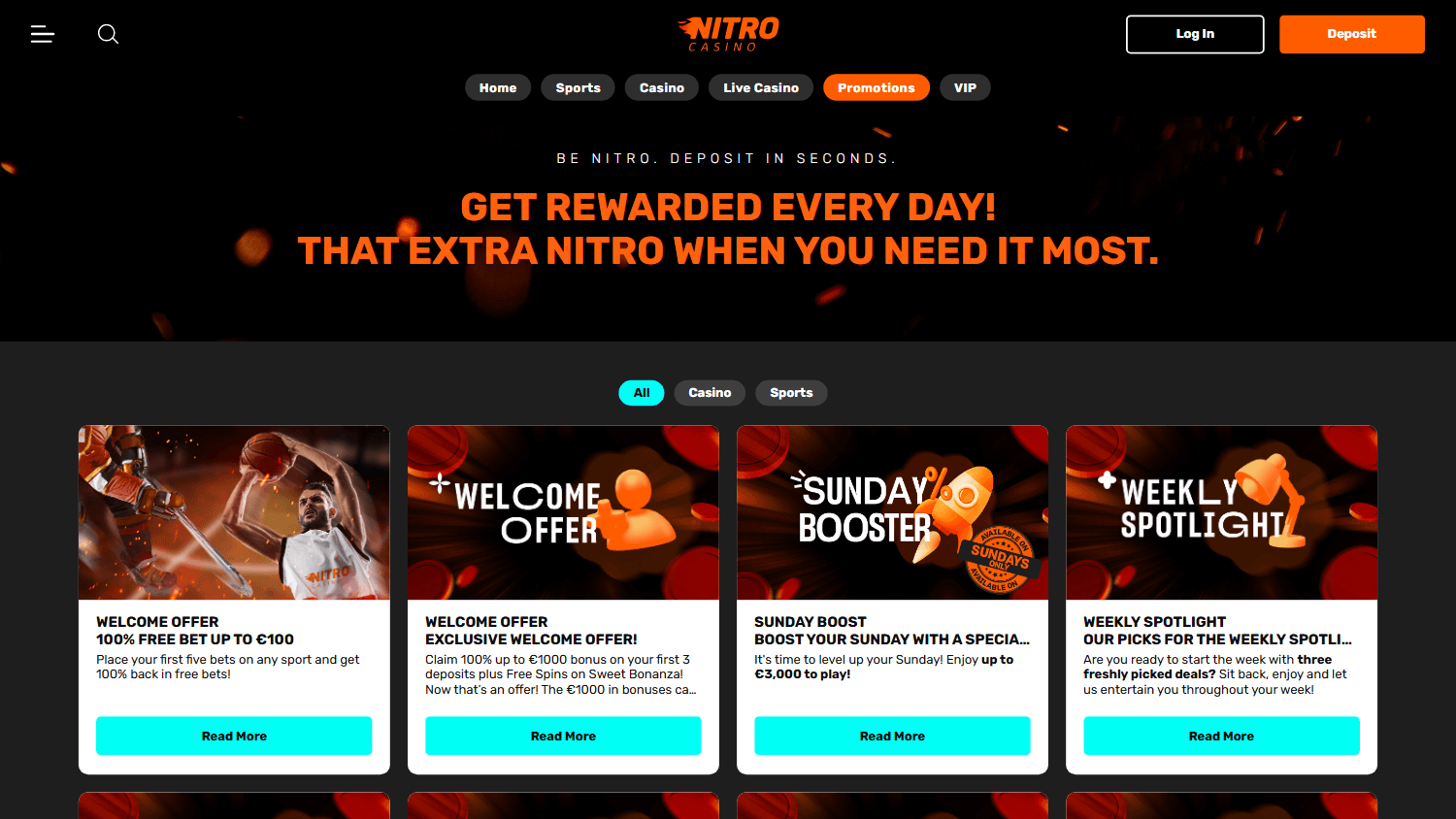 Nitro Casino kampanjer
