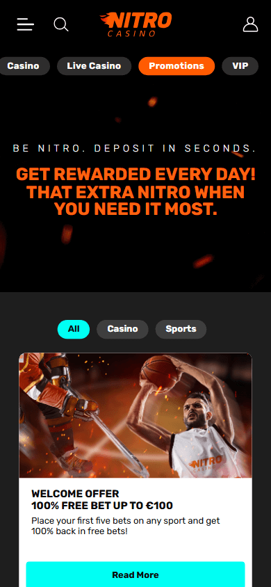 Nitro Casino mobil kampanjer