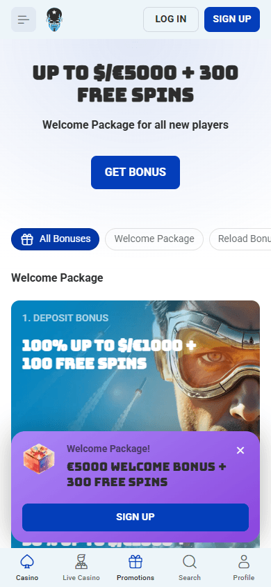 Rocket Spin Casino mobil kampanjer