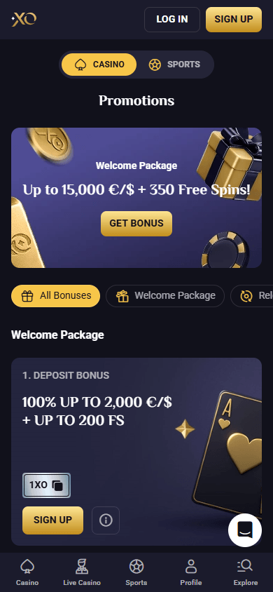 RollXO Casino mobil kampanjer