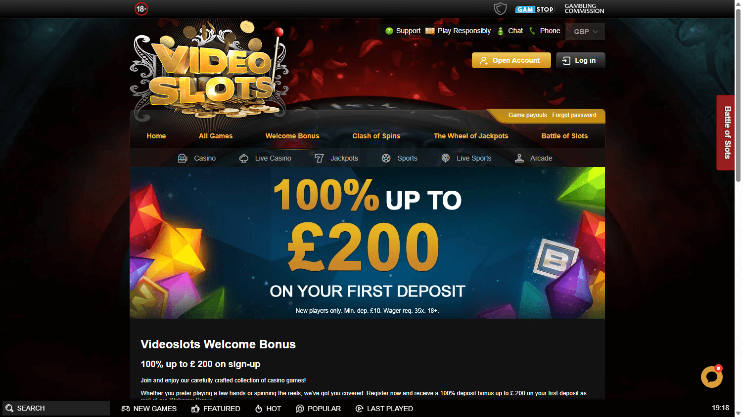 Videoslots Casino kampanjer