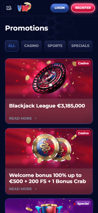 ViperWin Casino mobil kampanjer