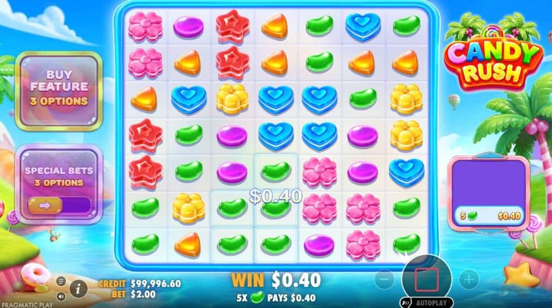 Candy Rush skjermbilde 1 - grunnspill