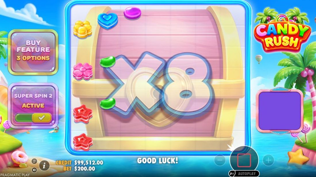 Candy Rush skjermbilde 3 - super spin multiplikator