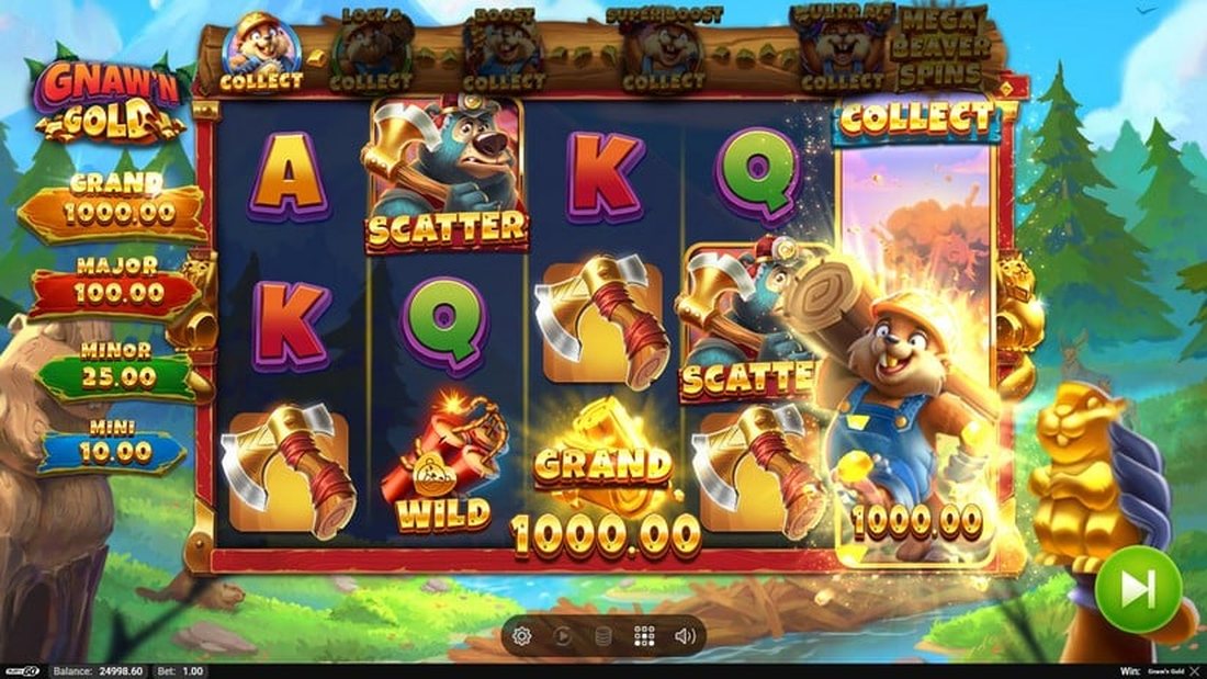 Gnaw'n Gold skjermbilde 2 - Grand jackpot samles inn