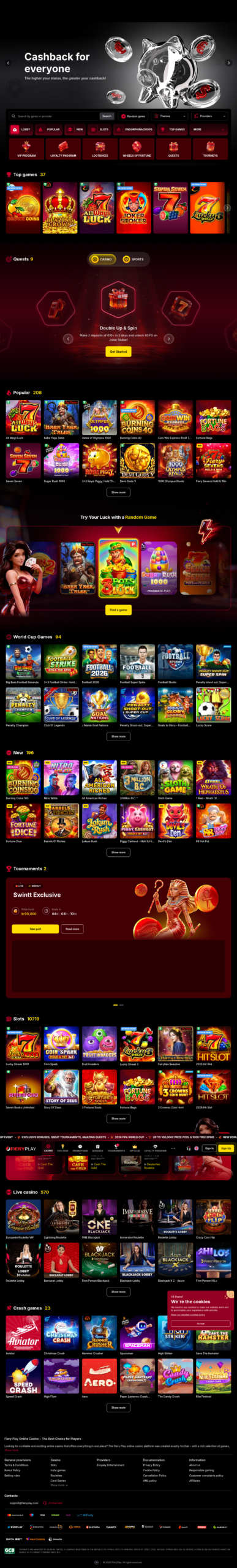 FieryPlay hjemmeside