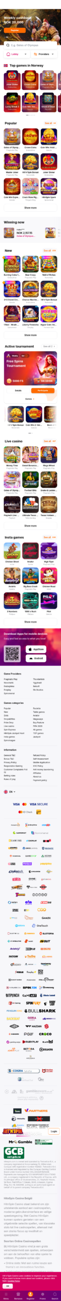Hit’n’Spin Casino mobil hjemmeside