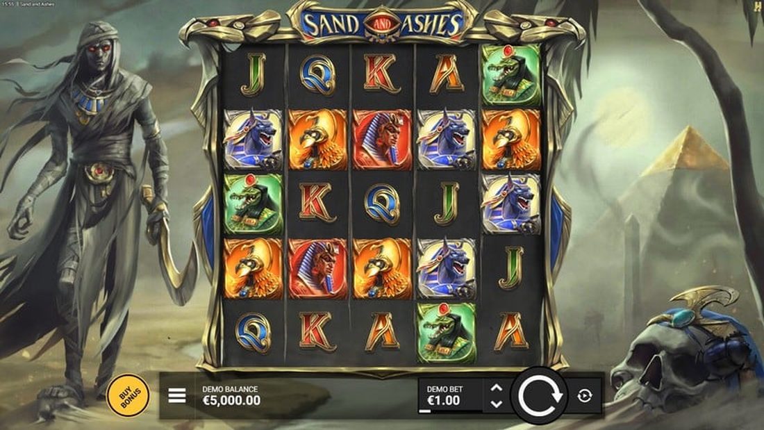 Sand and Ashes basisspill med egyptiske gudesymboler
