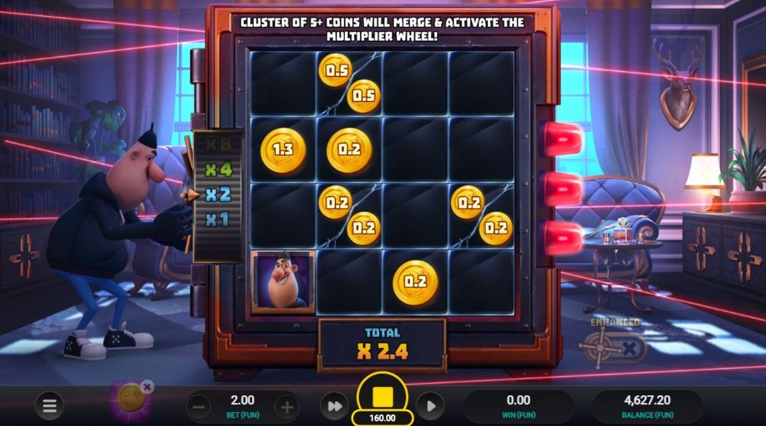 Midnight Marauder ClusterBreaker Coin Caper Bonus med mynter