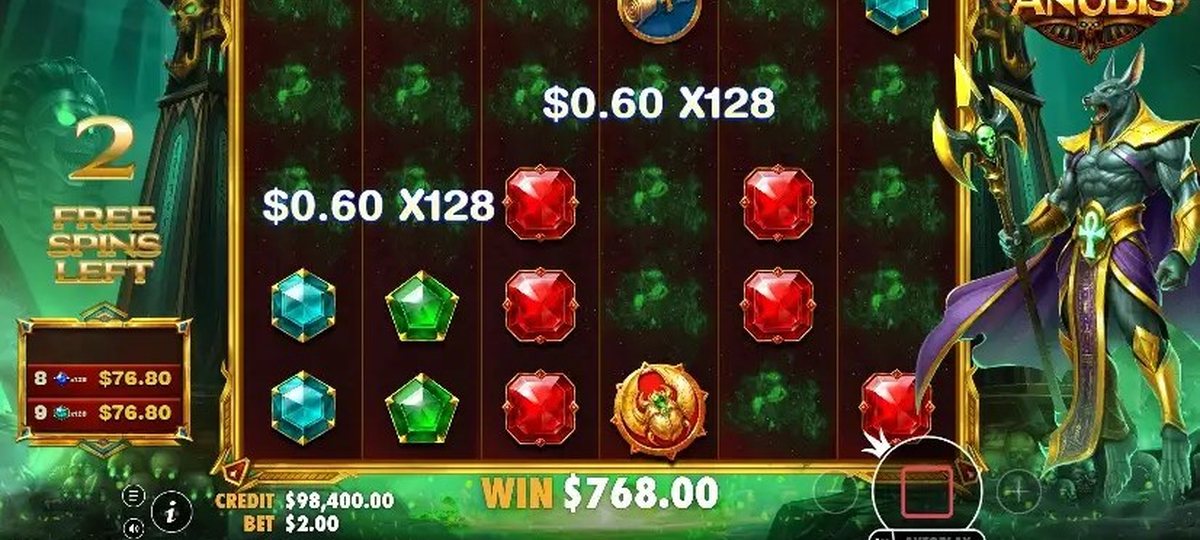 Fury of Anubis gratisspinn med voksende multiplikator opp til x1024