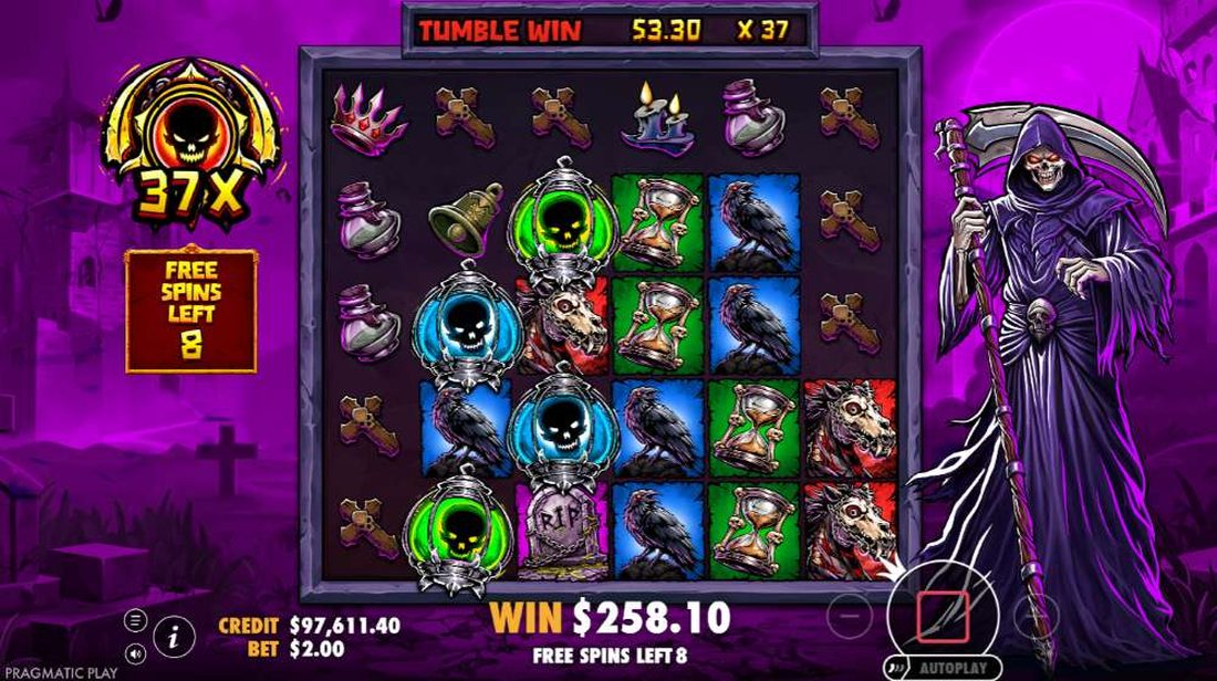 Death Dominion gratisspinn med x37 multiplikator