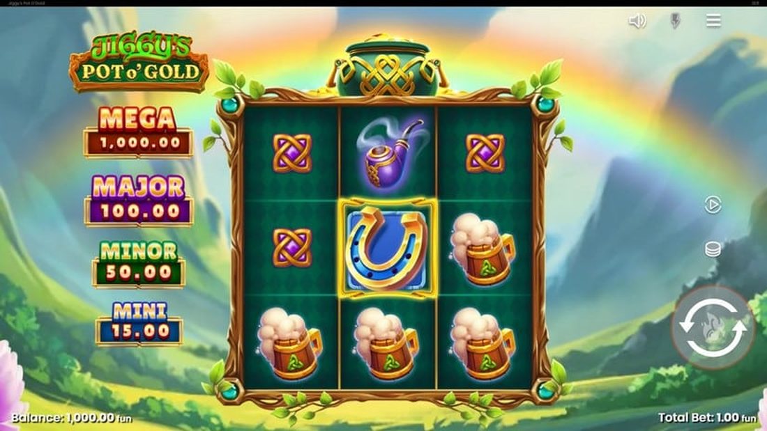 Jiggy's Pot O'Gold grunnspill med jackpotnivaaer