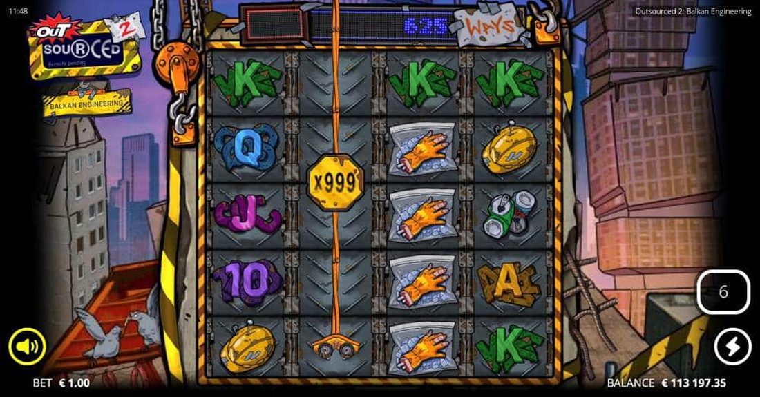Outsourced 2 xNudge x999 wild skjermbilde